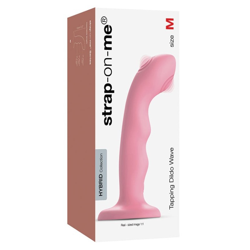 Strap On Me Tapping Dildo Wave-Coral Pink